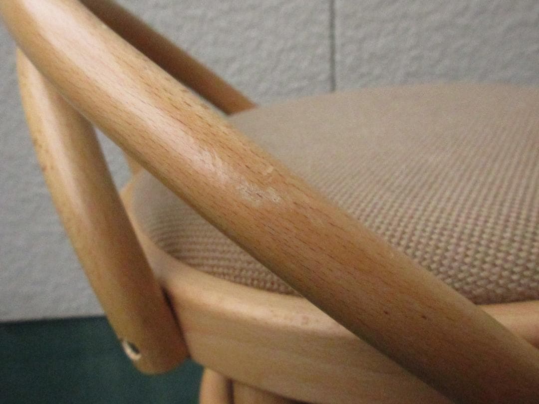 ★秋田木工アキモク曲木ベントウッドチェア2091-U/カウンターチェア