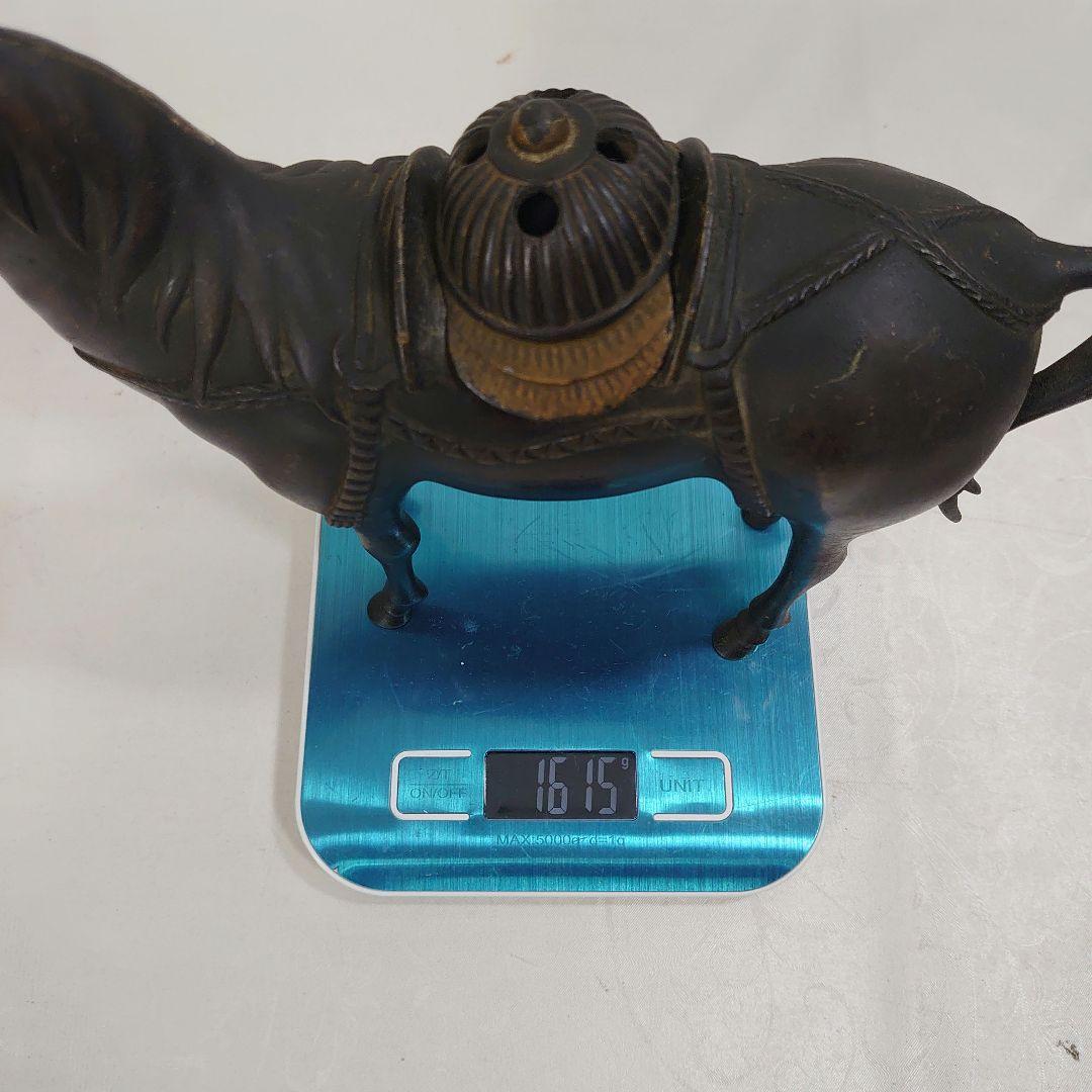 馬の香炉 約25cm ブロンズ 干支 置物