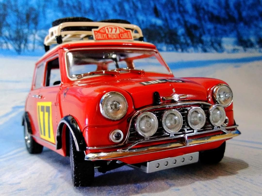 1/18 京商 モーリス ミニ クーパー 1275S　'67 モンテカルロラリー