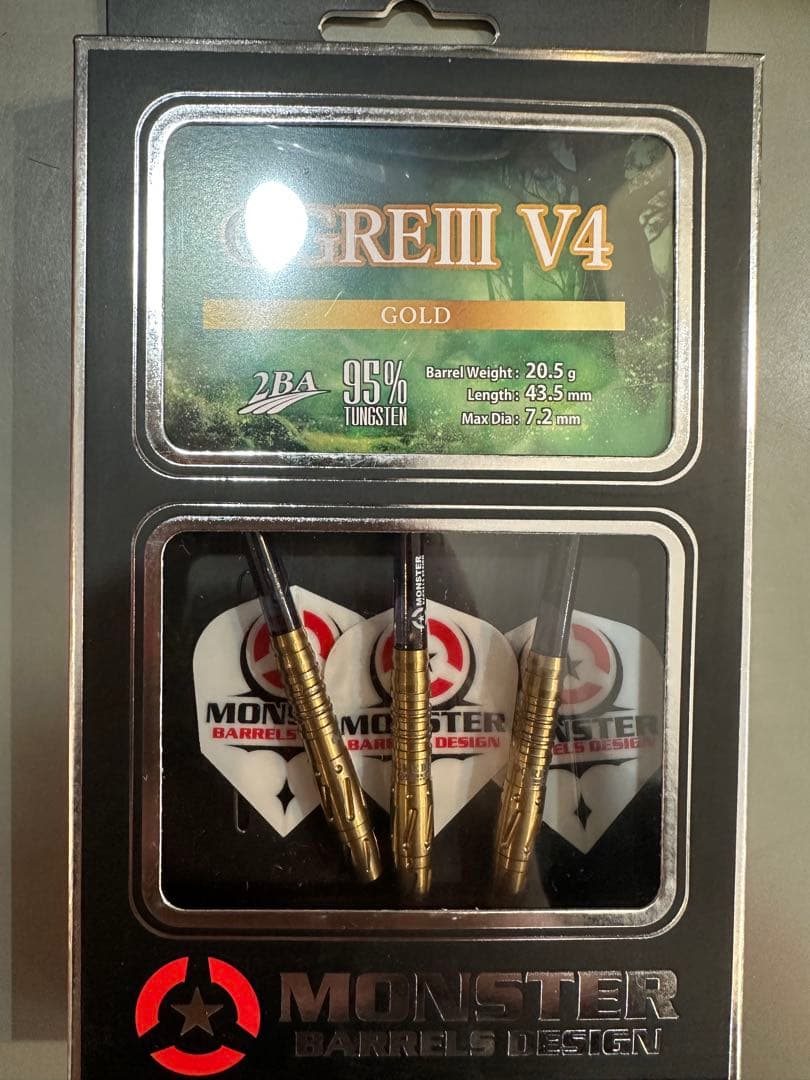 ダーツ MONSTER OGRE3 V4 GOLD 2BA 20.5g