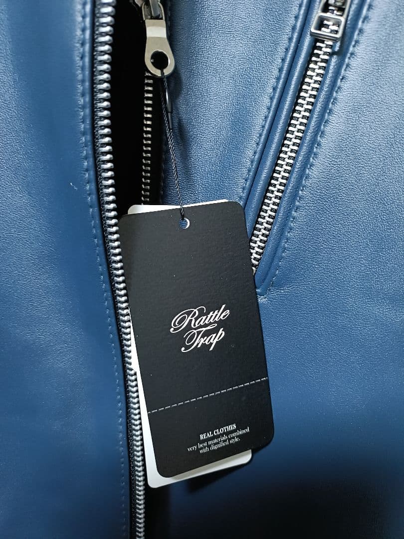 ラトルトラップ 　シープレザー シングルライダースジャケット　LLサイズ