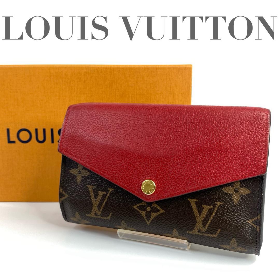 ルイヴィトン パラス コンパクトウォレット 財布 モノグラム 赤 M60140