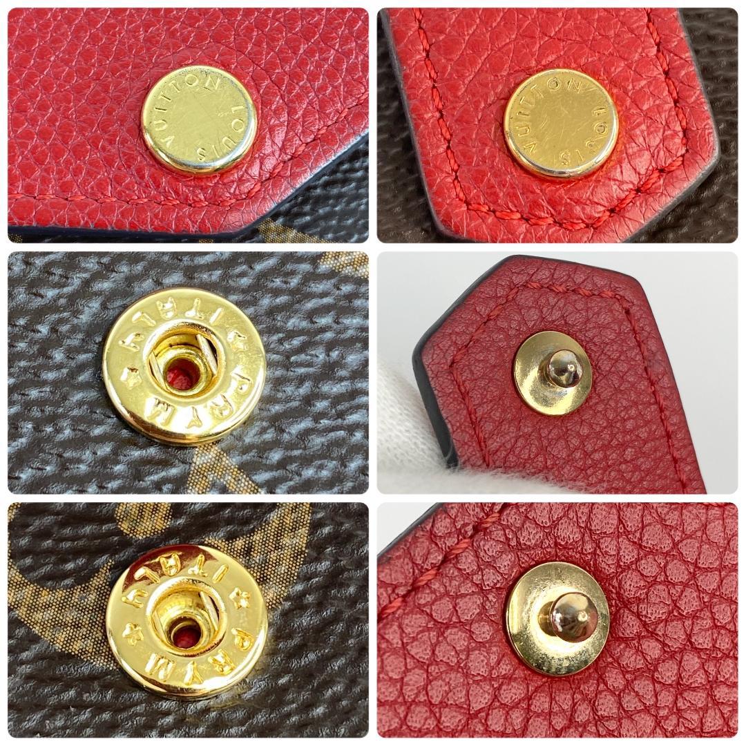 ルイヴィトン パラス コンパクトウォレット 財布 モノグラム 赤 M60140