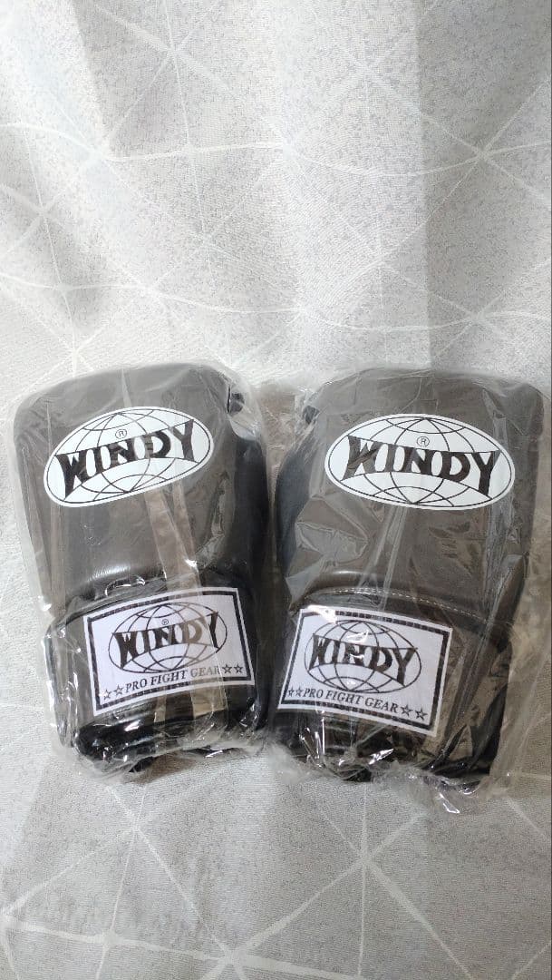 新品！WINDY 本革ボクシンググローブ 10oz グレー　BGVH