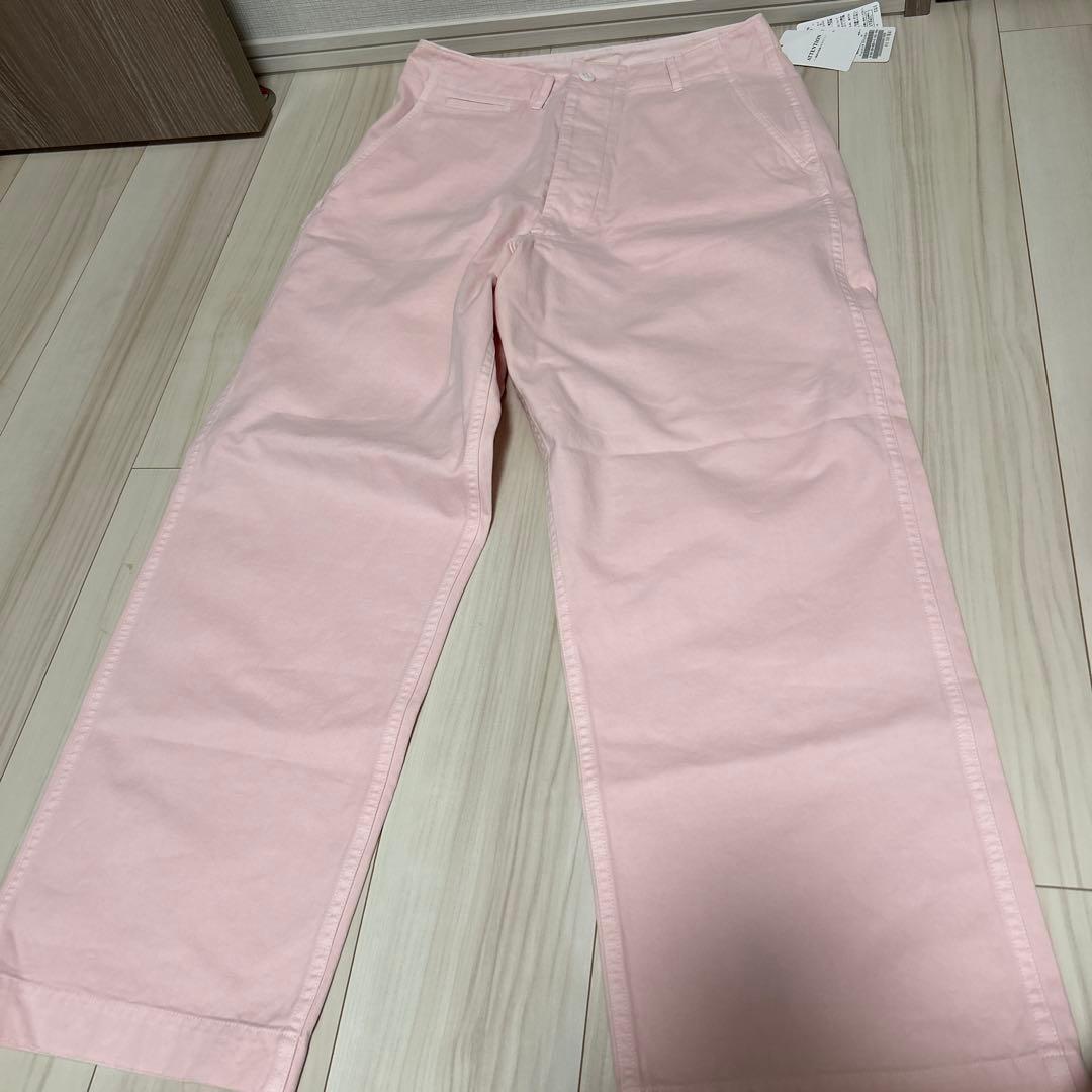 Higuchi×S チノワイドパンツ　ピンク