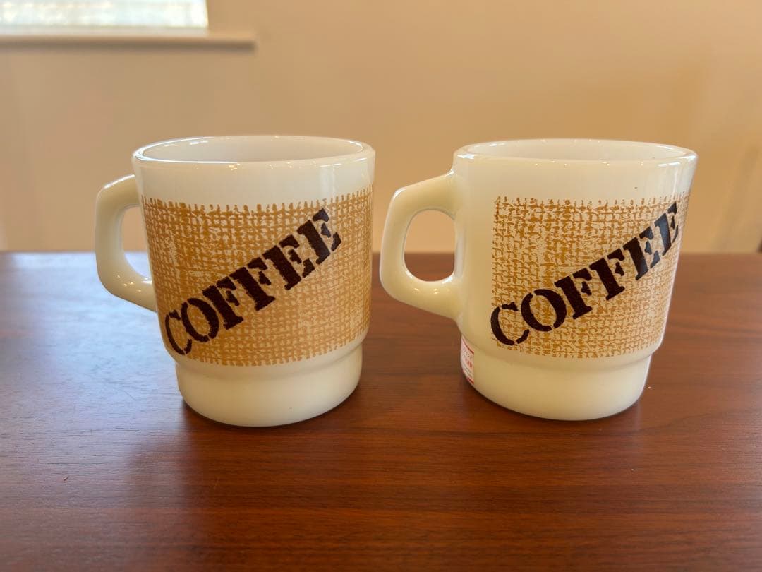 【レア】Anchor Hocking スタッキングマグ 2個セット