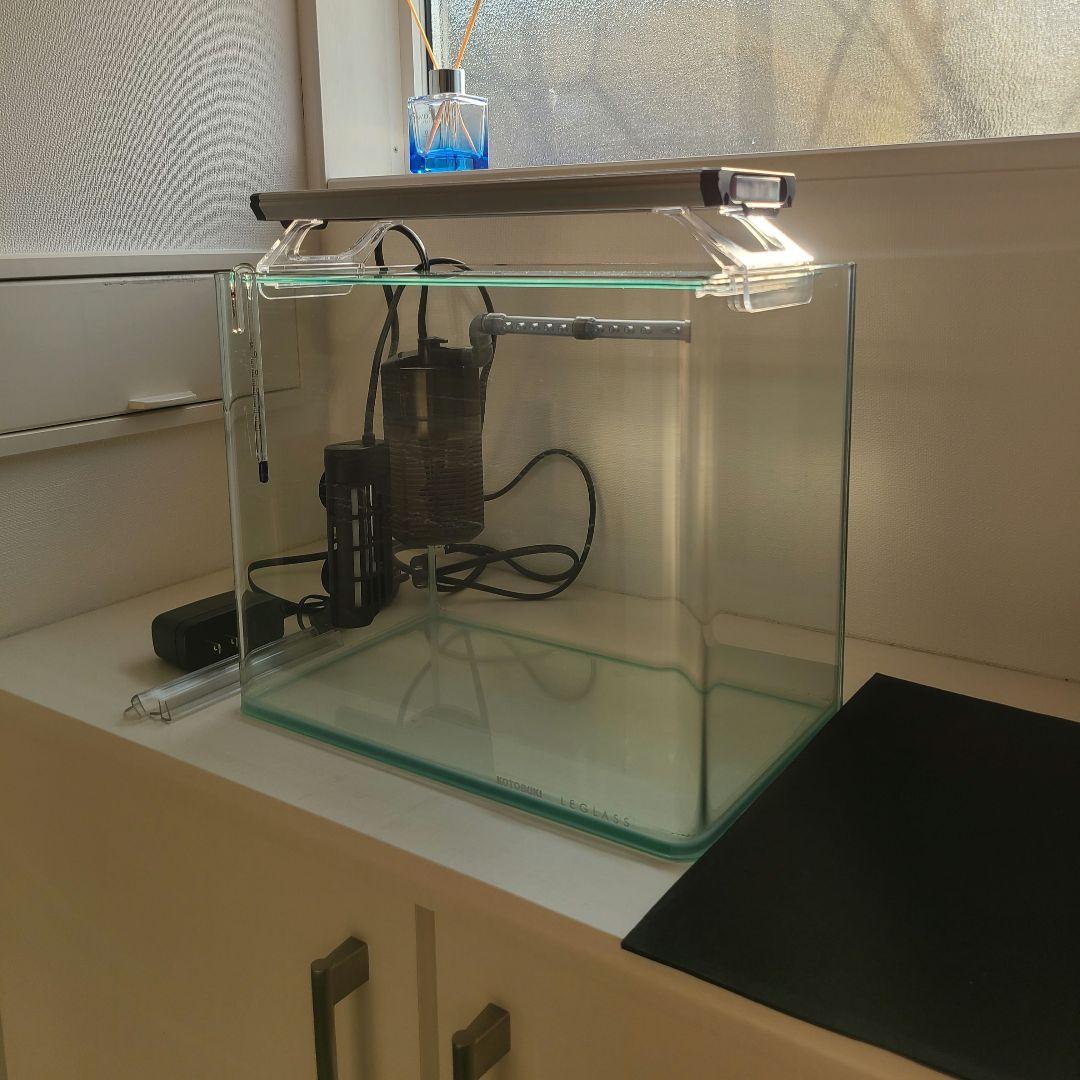 アクアリウムセット ガラス水槽 フィルター LEDライト ヒーター 他