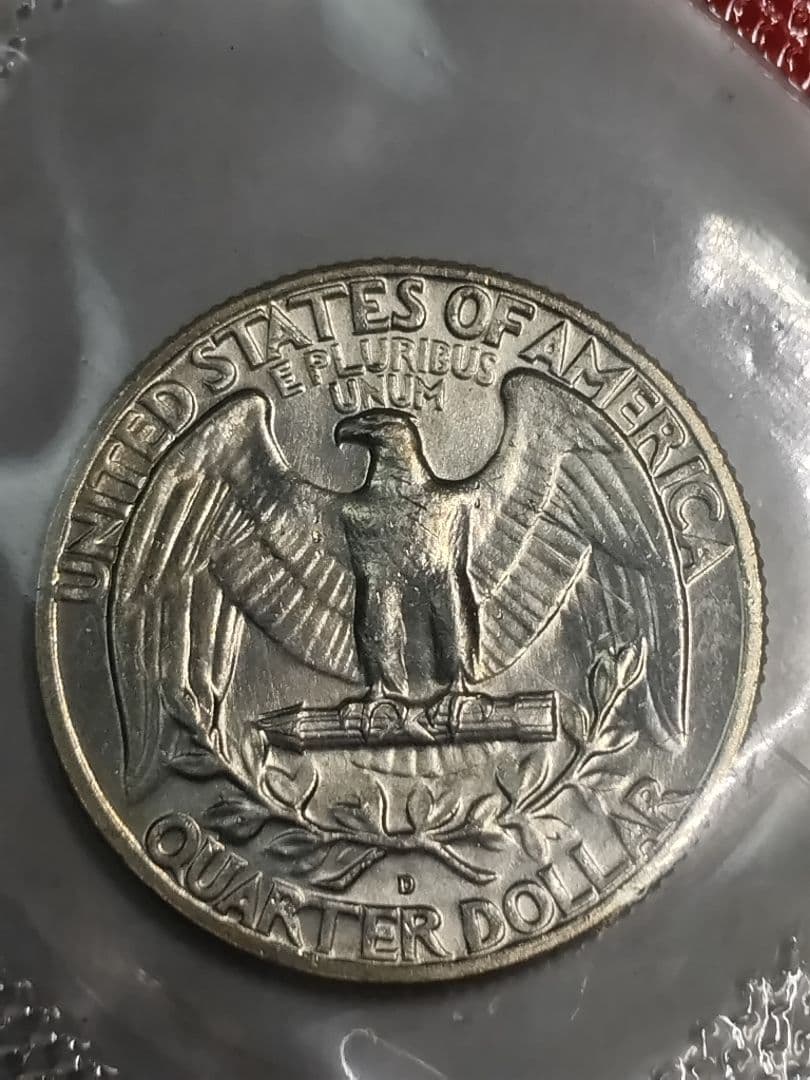 pn448 エラー銀貨 1964年D. アメリカ合衆国 ５種セット 50Cエラー