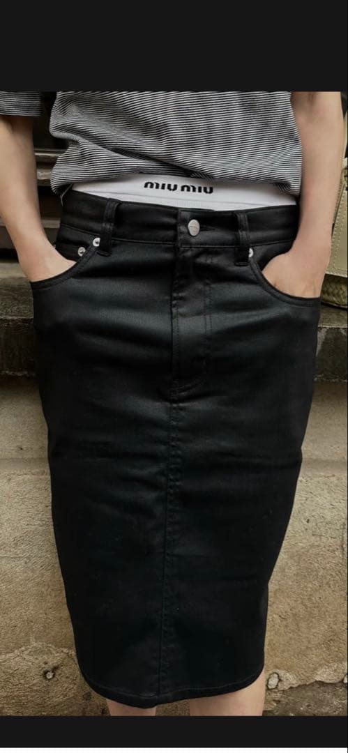 新品ok.soon×piccadilly デニムミドルスカート　3