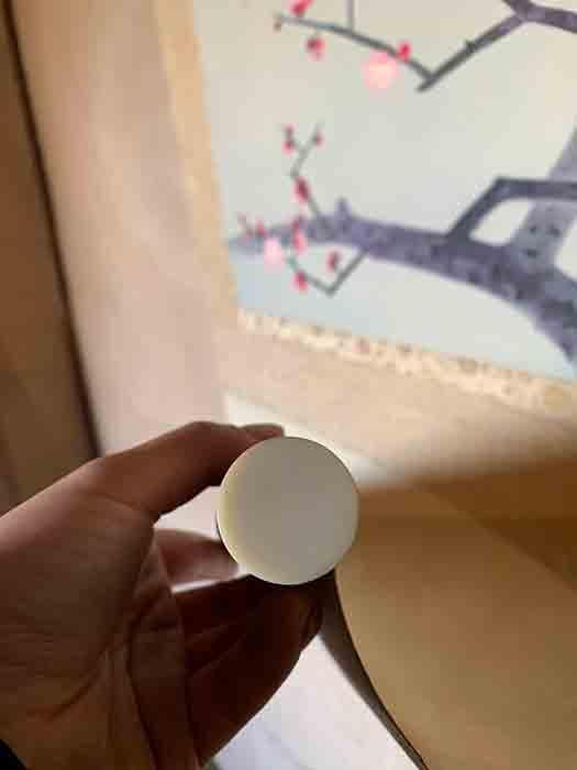 福田翠光 「紅梅」掛軸 日本画 銘あり 二重箱 中古 21.01.10-3.