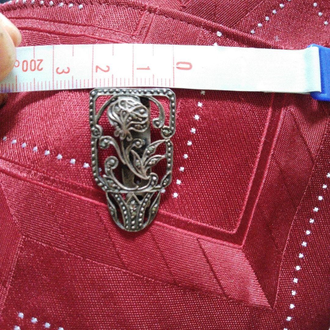 バラ　薔薇　ローズ　デザイン　クリップ　ヴィンテージ　シルバー　銀　マーカサイト