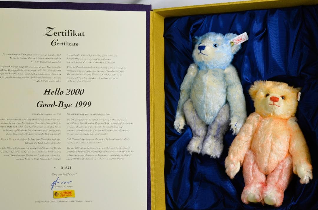 シュタイフ テディベア 「ハロー2000／グッバイ1999」 ベアセット