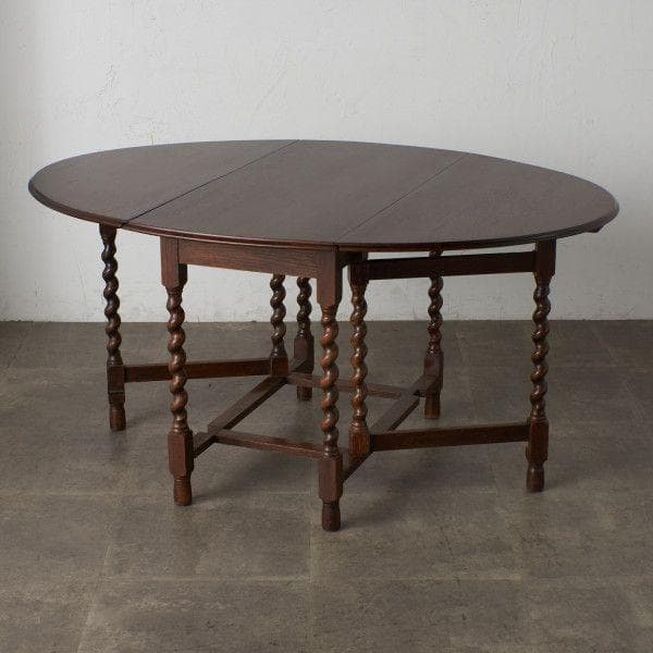 みるみる☆専用82830★英国 アンティーク ゲートレッグテーブル オーク
