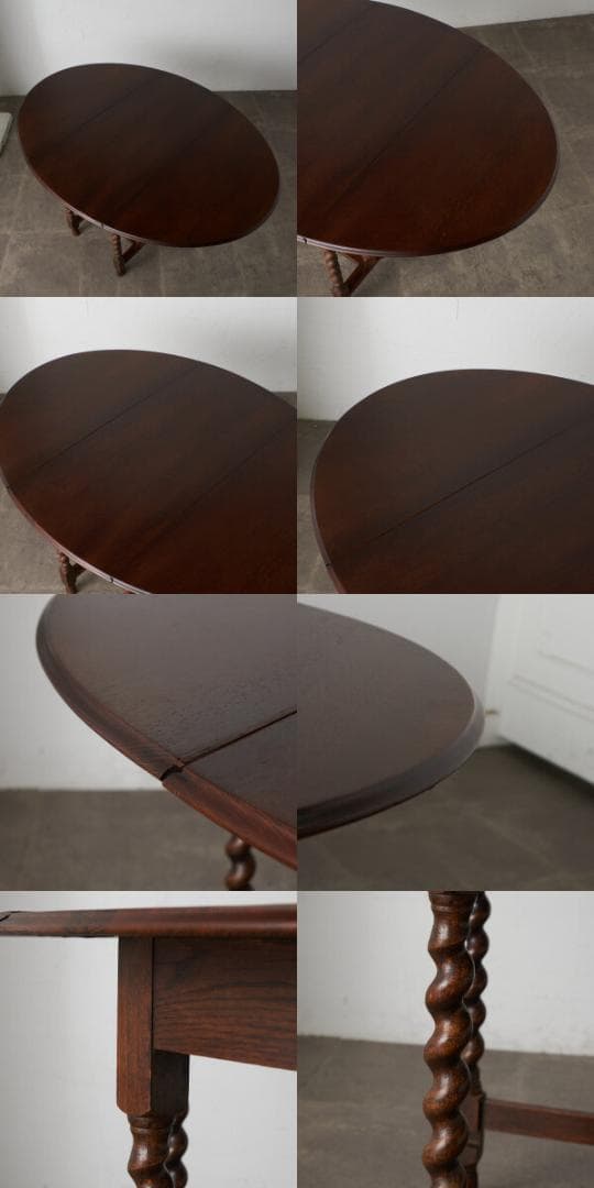 みるみる☆専用82830★英国 アンティーク ゲートレッグテーブル オーク