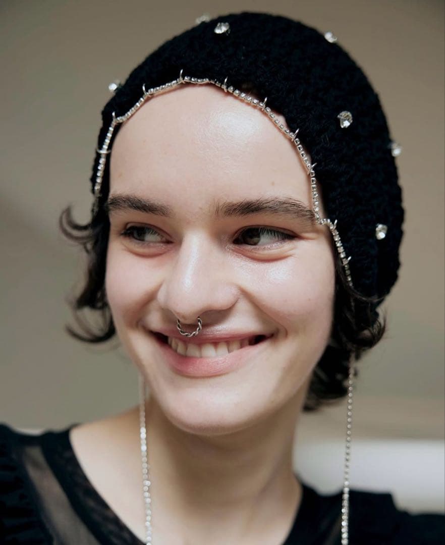 帽子 LITMUS maison lulu pinot Isabel hood BLK