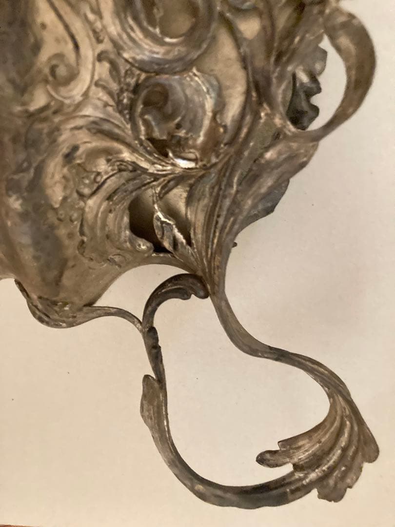 アールヌーボー　ピューター　ジャルディニエール