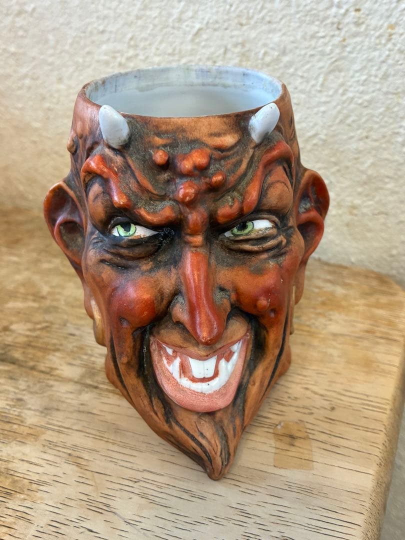 ビンテージ　デビル 悪魔　レッドデビル アンティーク　サタン　マグカップ