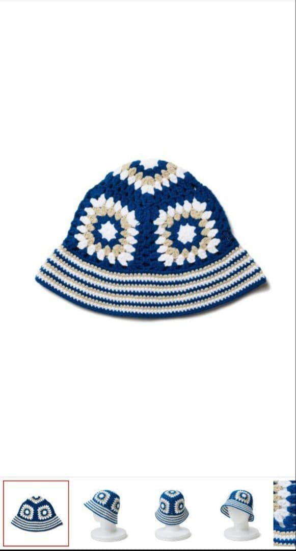 NEWERA ニューエラ クロシェ ニットバケット Croche ネイビー