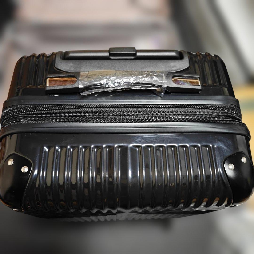 新品 スーツケース 2点セットブラック 拡張機能付き TSAロック搭載
