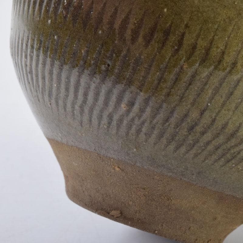 タイ古陶磁　スンコロク　宋胡録　青磁　蓋壷　C　9088