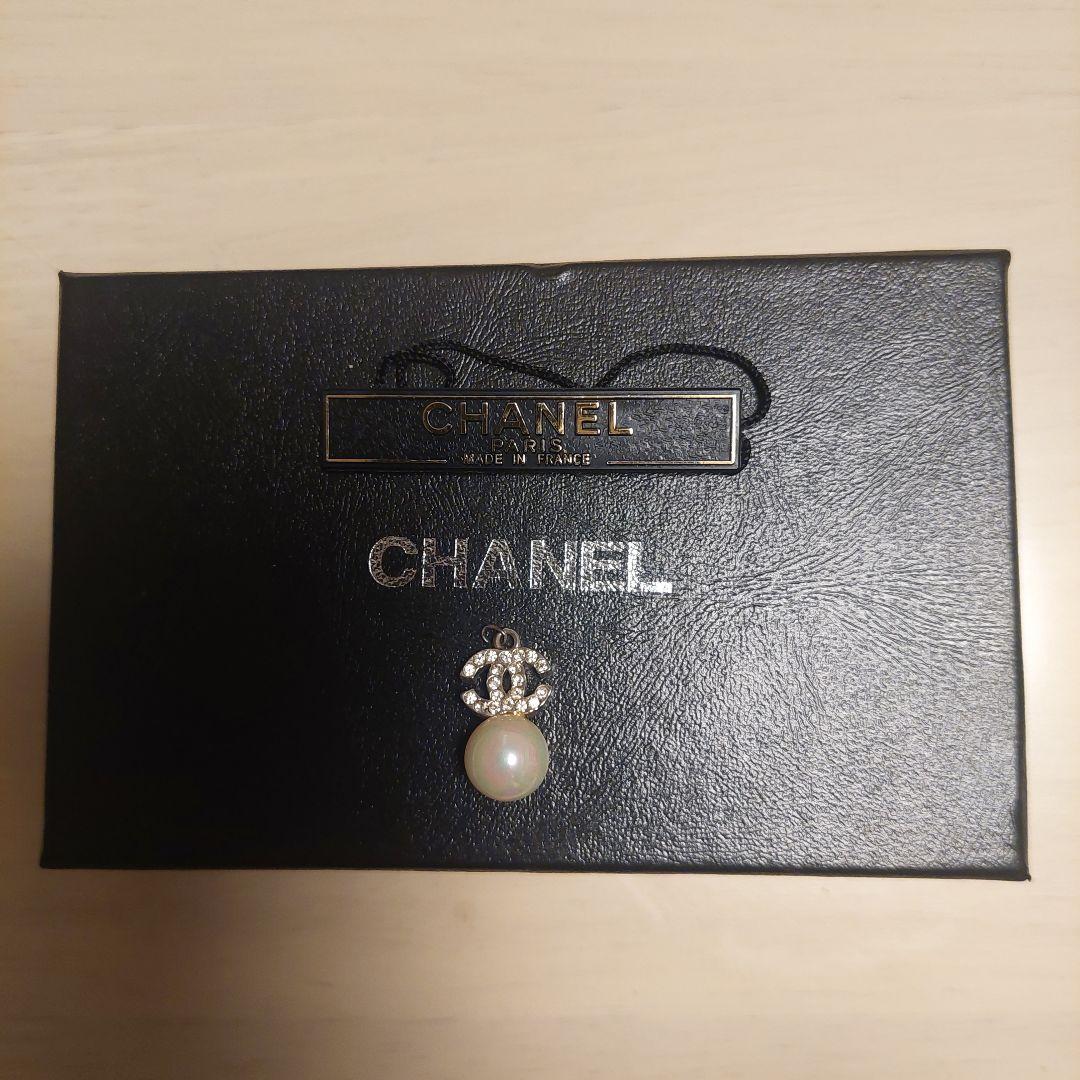 CHANEL パールクリスタルペンダントトップ　パール可愛い！
