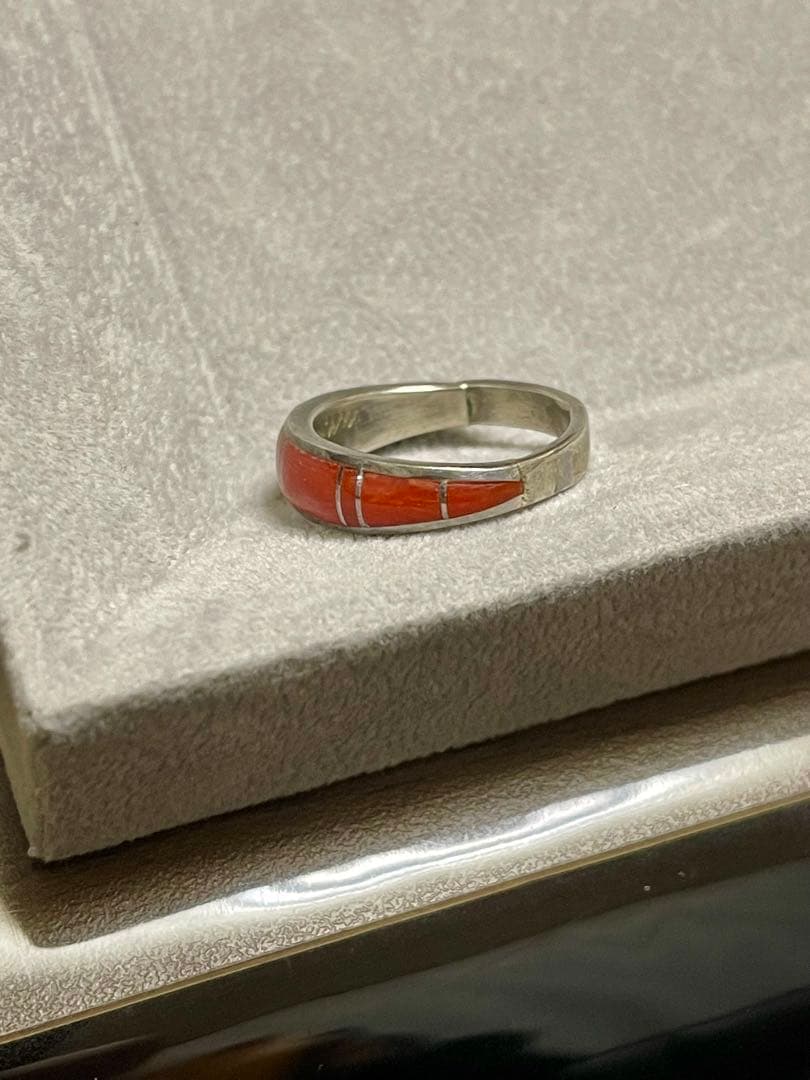 CHAVEZ 作者刻印 ナバホ ズニ族 インディアンジュエリー リング 指輪