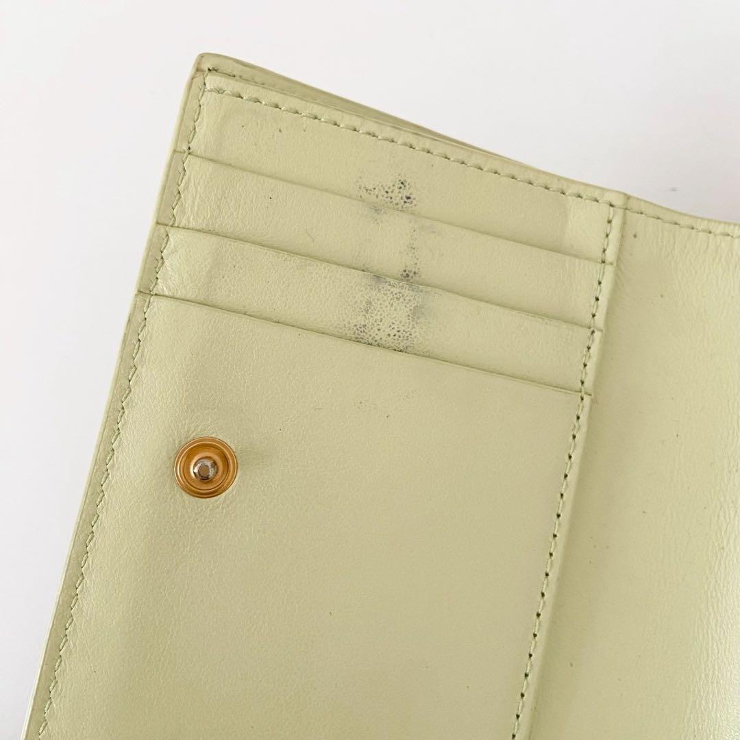 現行　ボッテガヴェネタ カセット スモール 二つ折りウォレット　トラバーチン