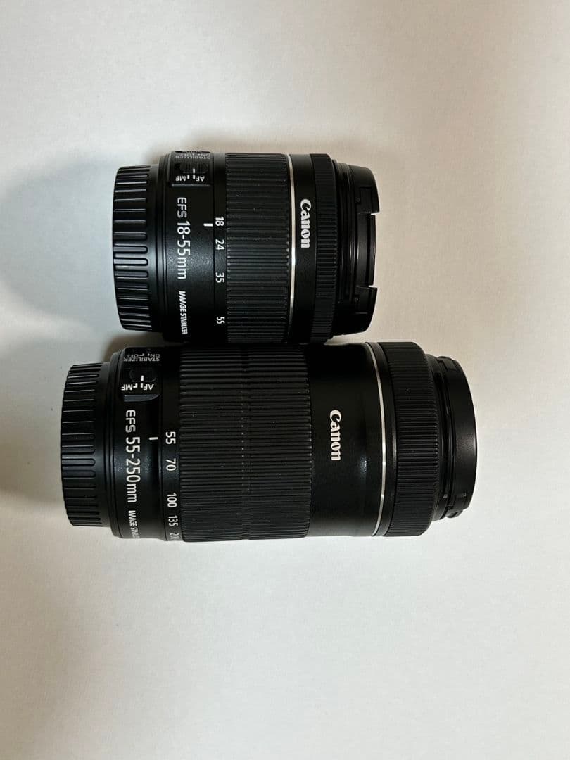 Canon EF-S 18-55mm & 55-250mm ズームレンズセット