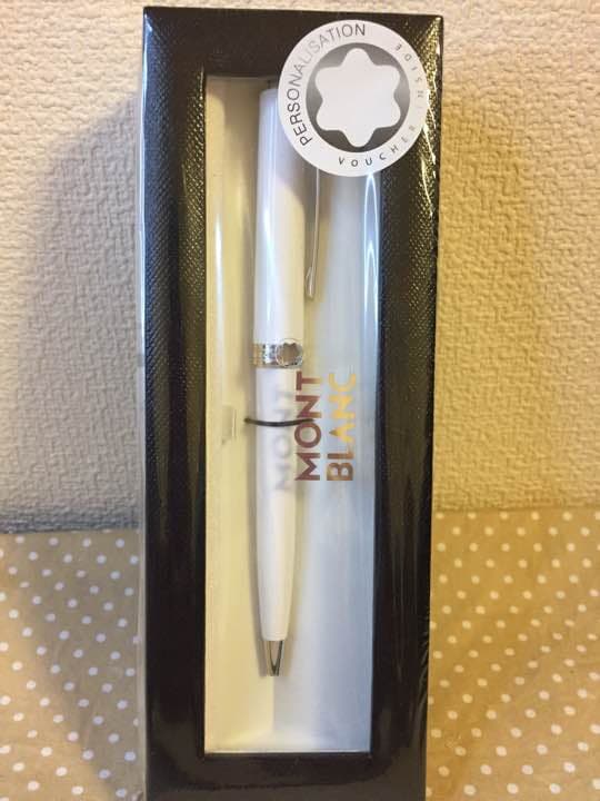 モンブラン　白ボールペン　新品