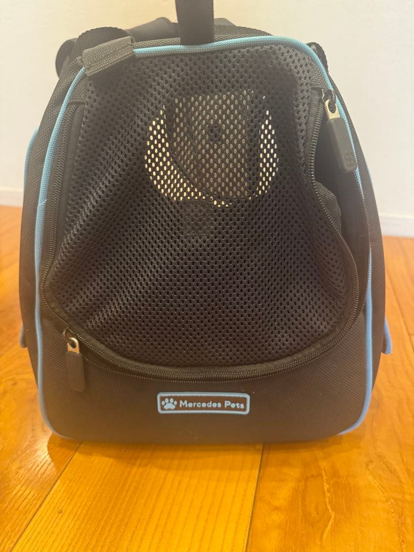Mercedes Pets ペットキャリーバッグ ブラック/ブルー