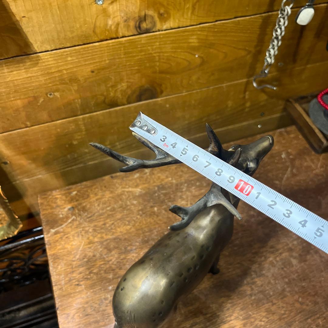 ヴィンテージ真鍮鹿