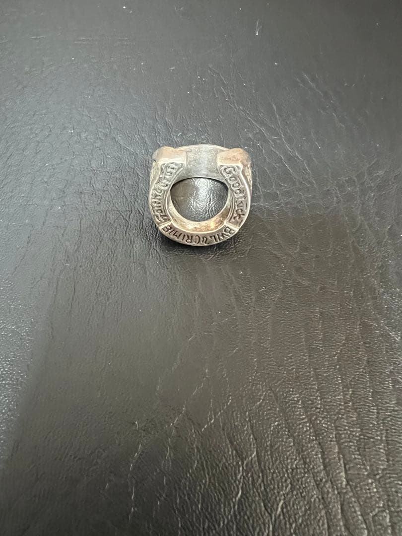 ビルウォールレザー　シルバー ホースシューリング 約14〜15号