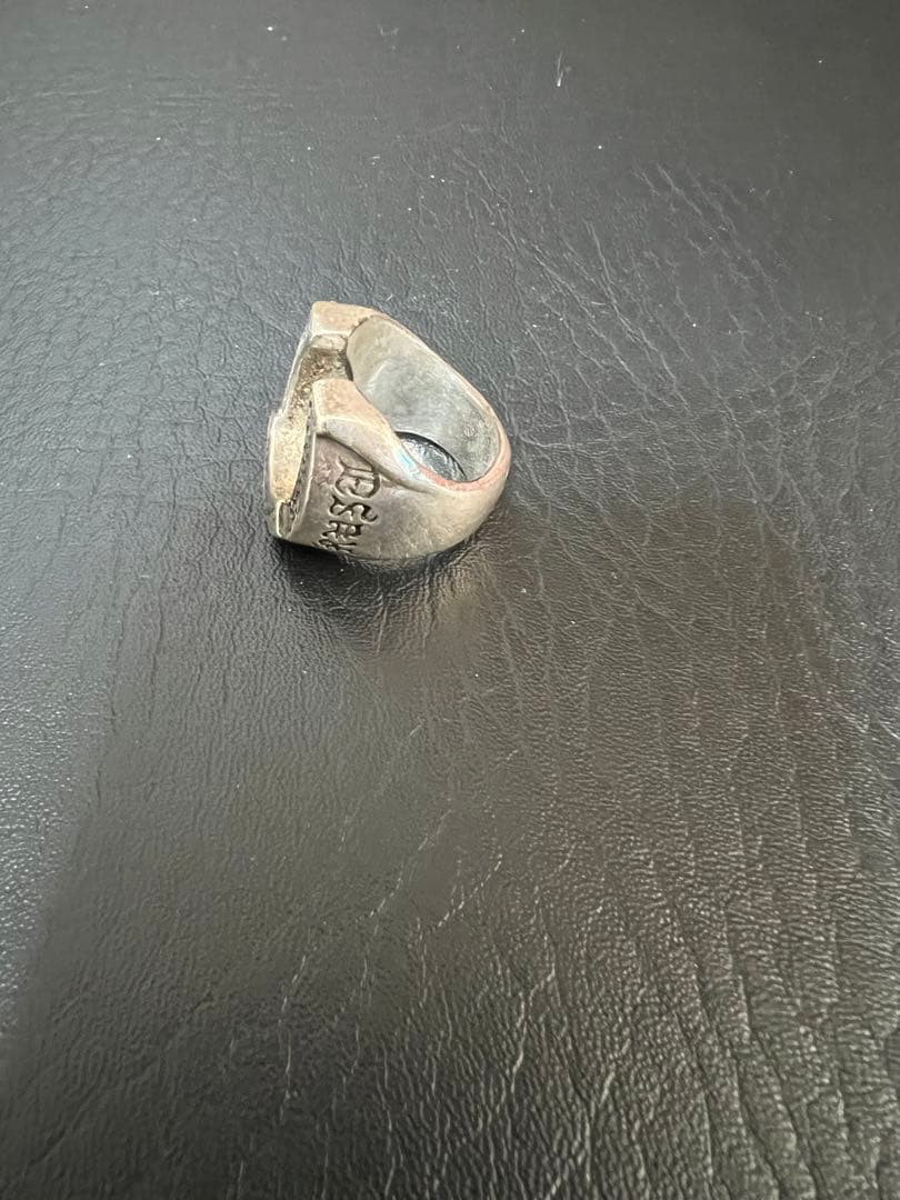 ビルウォールレザー　シルバー ホースシューリング 約14〜15号