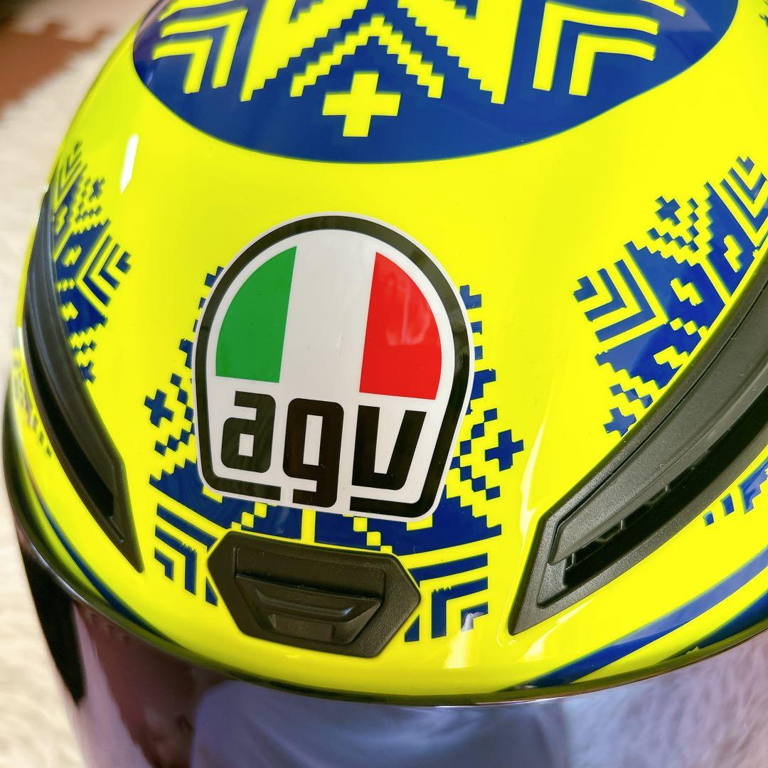 美品　AGV ヘルメット K1 Sサイズ55～56cm イエロー