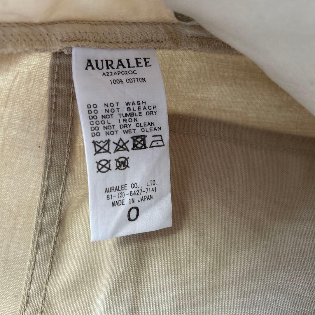 【新品】AURALEE COTTON OILED CANVAS PANTS