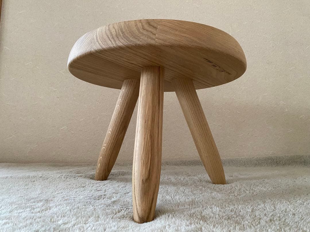 【美品】カッシーナ　ベルジェ スツール　オーク材ナチュラル