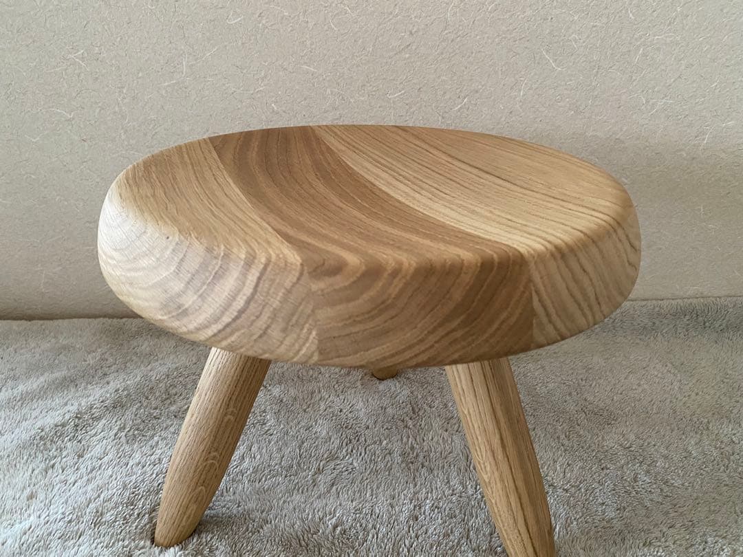 【美品】カッシーナ　ベルジェ スツール　オーク材ナチュラル