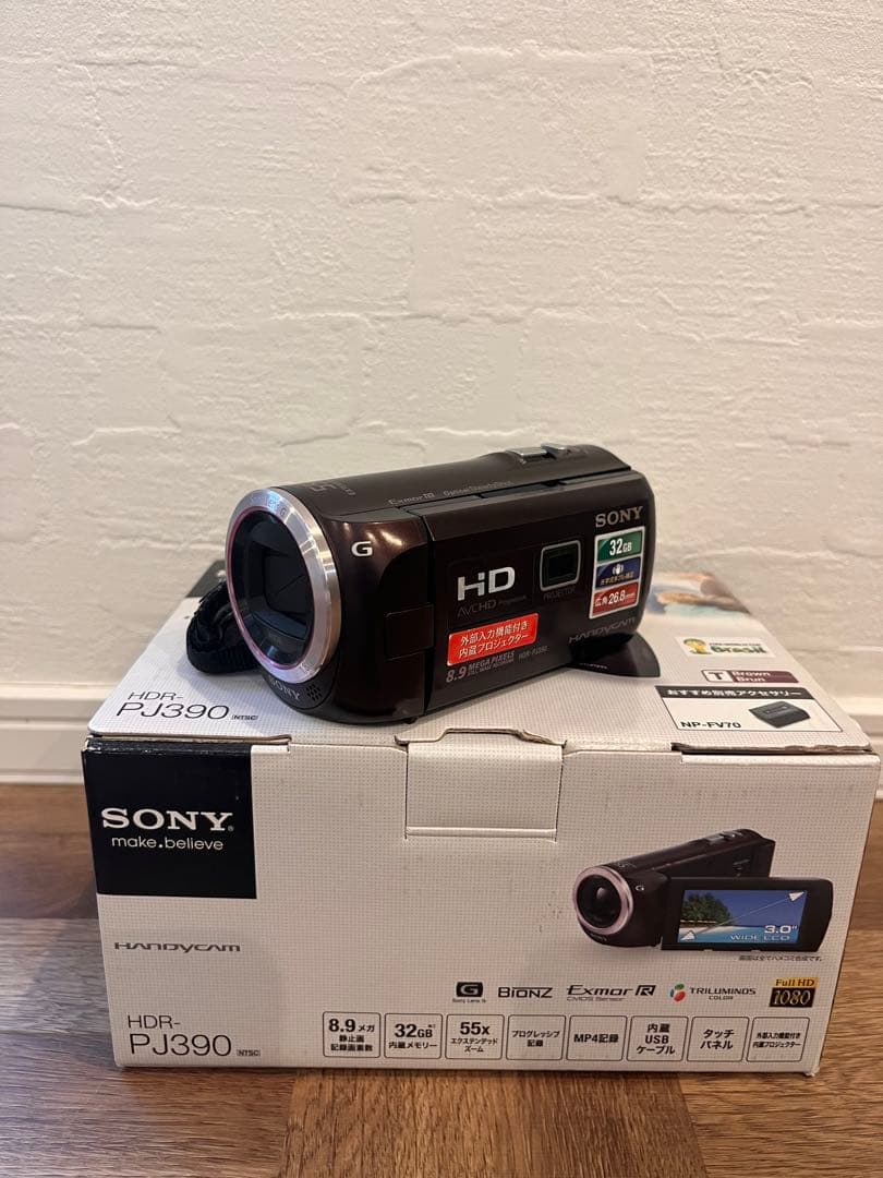 Sony HDR-PJ390 ビデオカメラ 本体