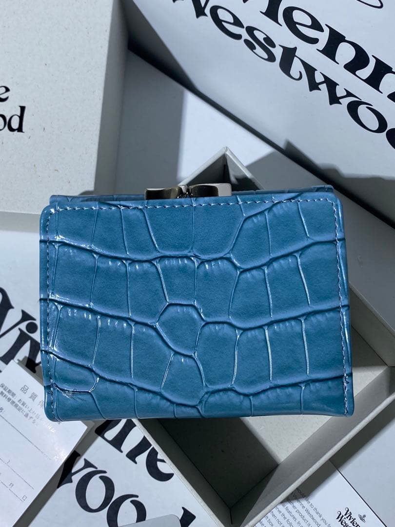 Vivienne Westwood 水色 三つ折り財布