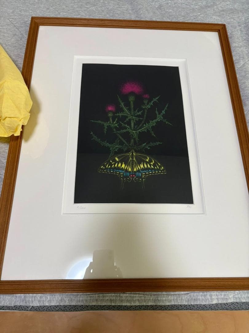 加山又造　薊　銅版画　限定120枚のうちの6番