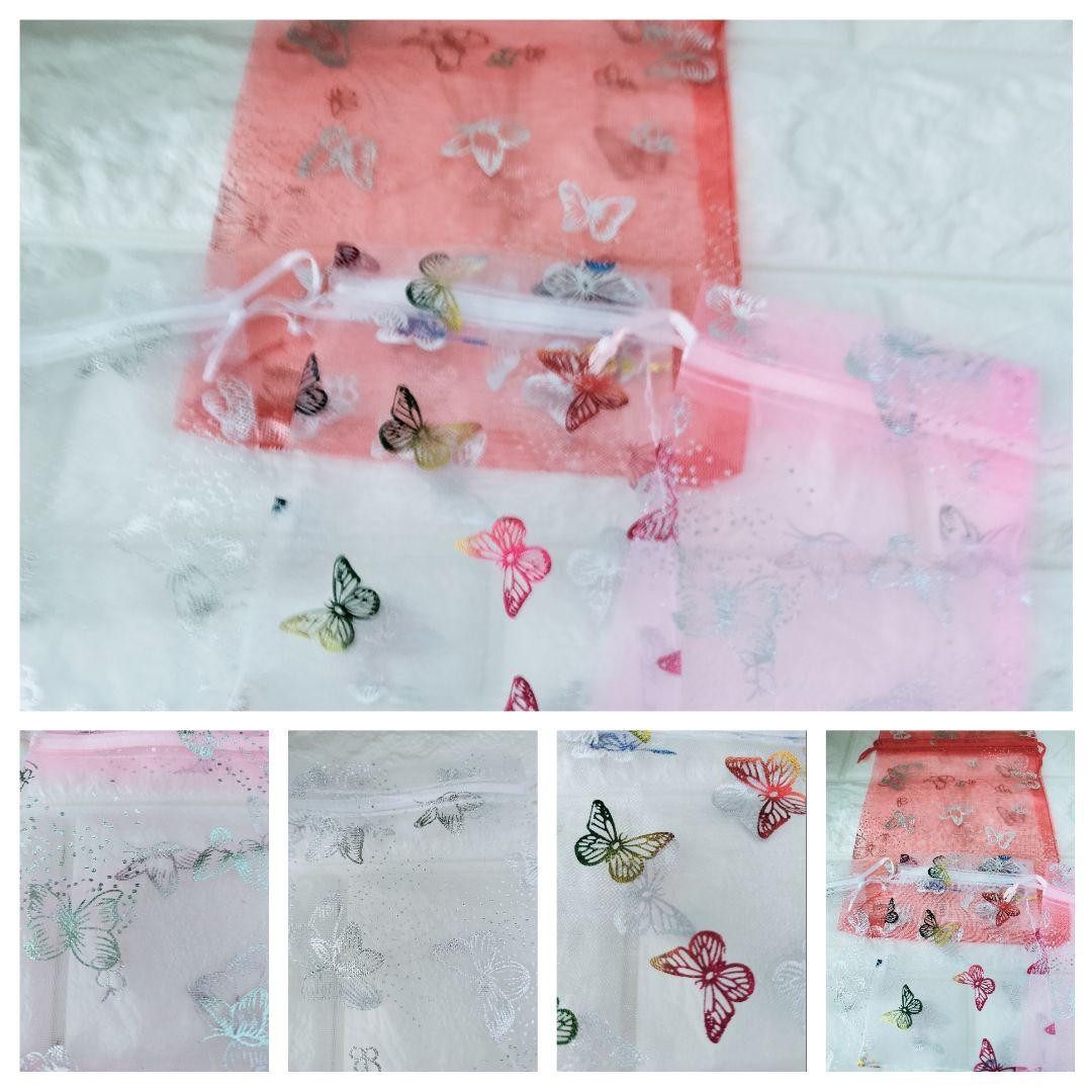 オーガンジー巾着袋　9柄　6サイズ　全17種×各7枚　全計119枚(1890)