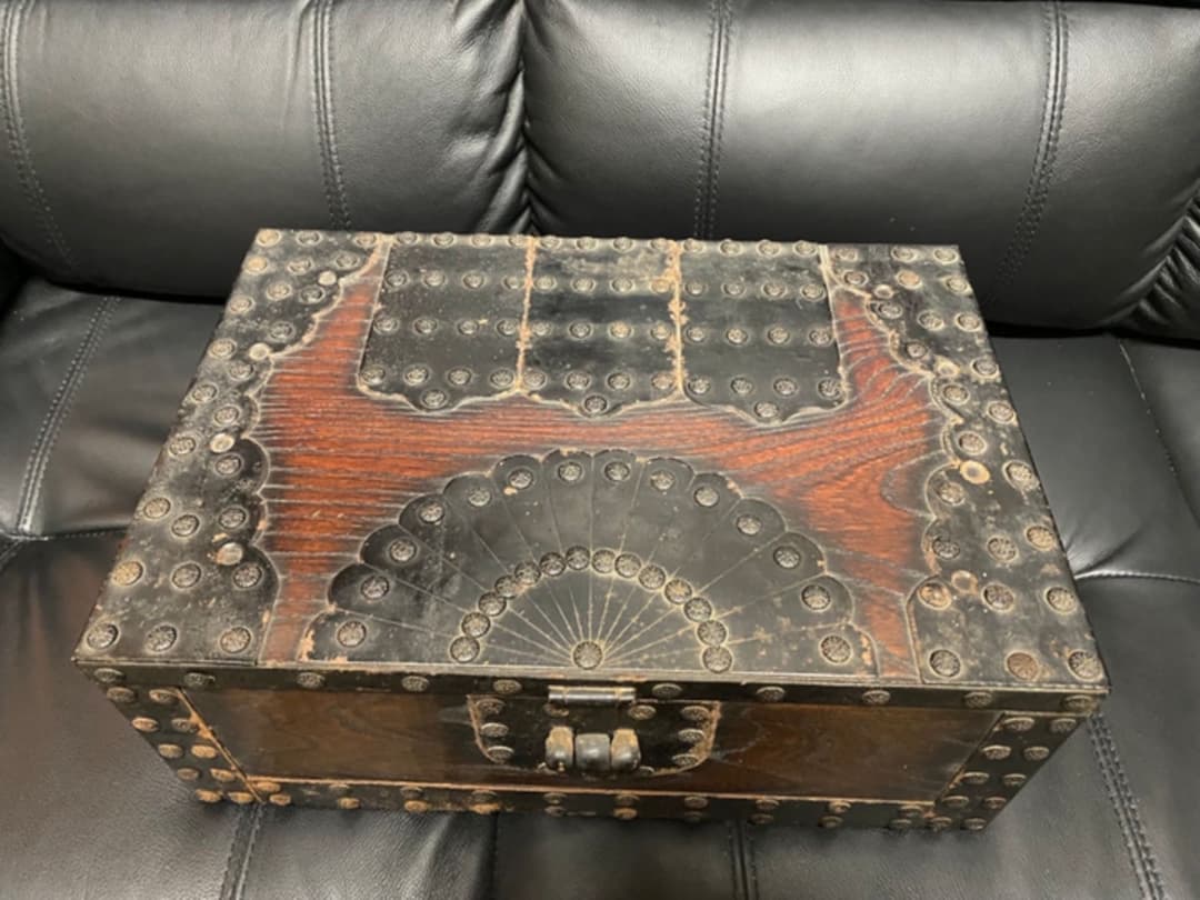 木製　欅材　千両箱　銭函　古民具　アンティーク　コレクション