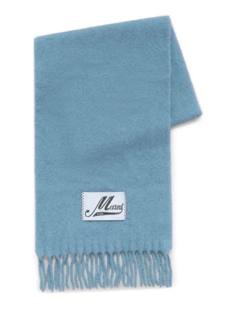 Marni アルパカマフラー ブルー