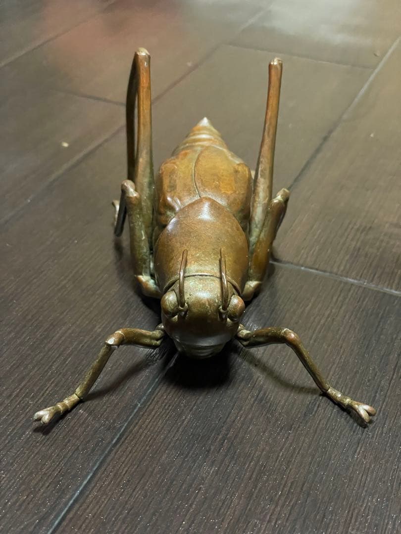 銅製　バッタ　安の介