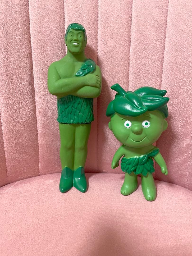 ジョリー・グリーン・ジャイアント＆リトル・グリーン・スプラウト　ソフビ　セット