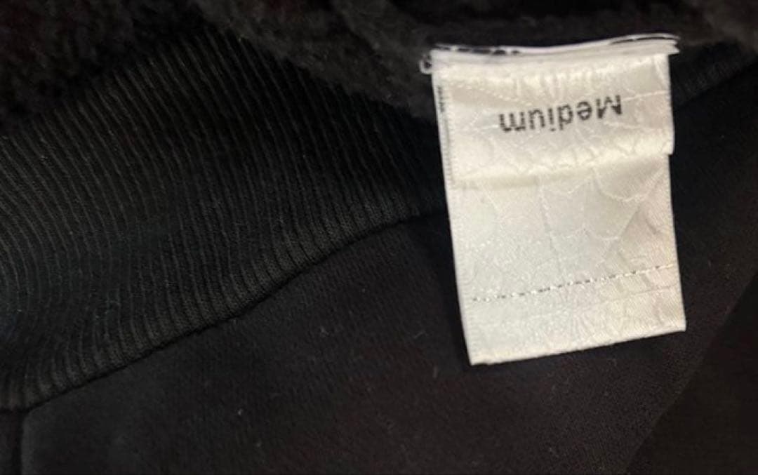 SP5DER OG WEB HOODIE クモの巣 ブラックパーカー