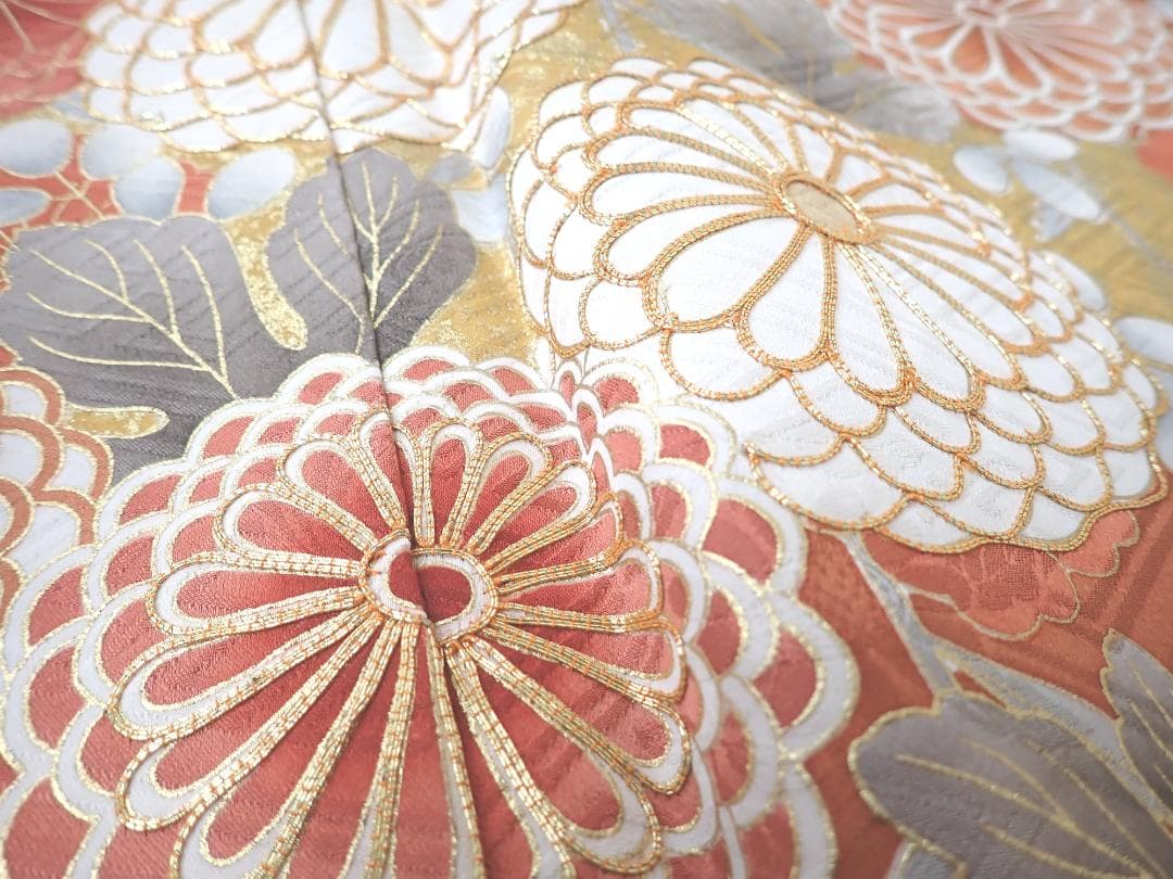 高級振袖 全面柄 金駒刺繍 金彩 身丈164cm(+3cm) 成人式 卒業式