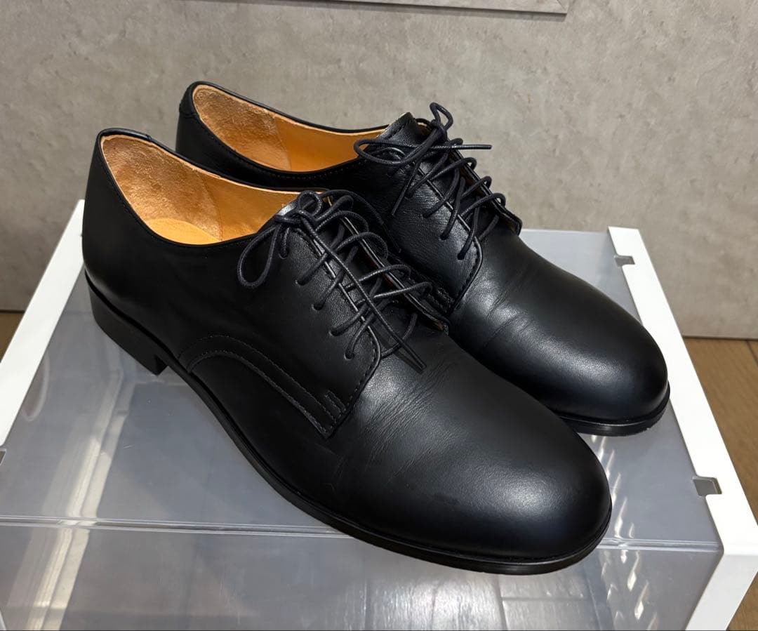 Padrone 黒 レザー ドレスシューズ