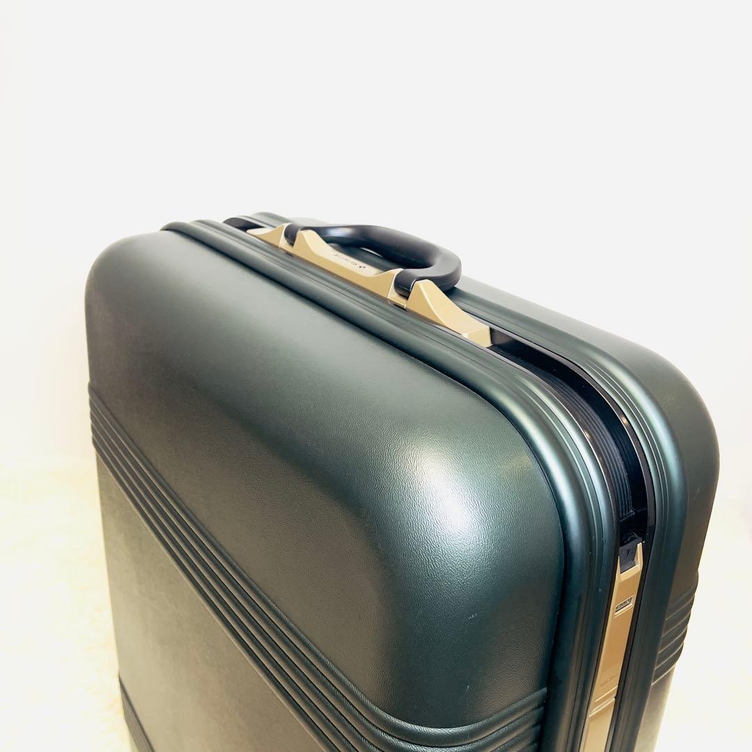 Samsonite サムソナイト スーツケース メタリックグリーン 鍵2本付き