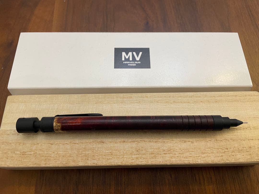 MV Marvelous wood 木製シャープペンシル HB
